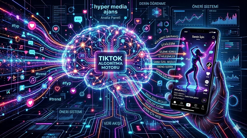 TikTok Algoritması Nasıl Çalışır? Hyper Media Ajans ile Keşfet Stratejileri (2026)
